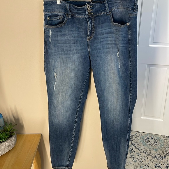 torrid Denim - Torrid distressed stretch ankle jeans